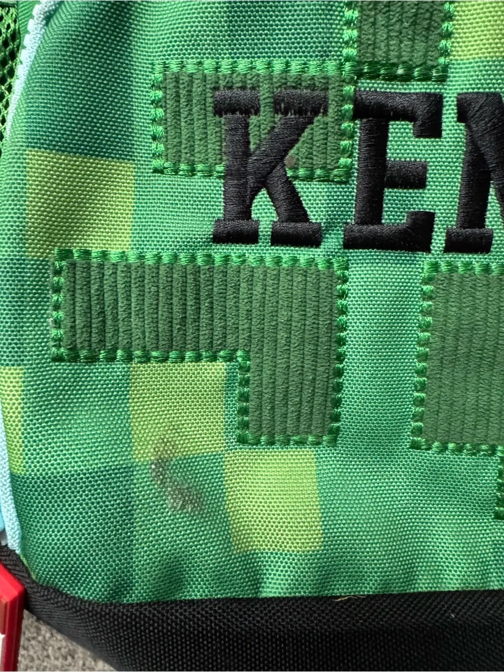 Pottery Barn Kids Green Pixel Creeper Backpack & Lunch Box - Personalized